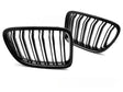 Sport Kühlergrill Set Doppelsteg schwarz Glanz für BMW X1 E84 2009-2014 Niere