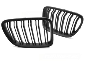 Sport Kühlergrill Doppelsteg schwarz für BMW X1 E84 2009-2014 Front Nieren