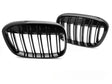 Sport Kühlergrill Doppelsteg Schwarz Glanz für BMW X1 F48 Nieren Grill