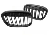 Sport Kühlergrill Doppelsteg Schwarz Glanz für BMW X1 F48 2015-2020 Tuning
