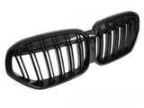 Glanzschwarzer Sport Kühlergrill Doppelsteg für BMW X1 F48 LCI 2020-2022 Tuning