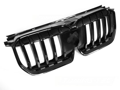 Sport Kühlergrill Nieren für BMW X1 U11 2022- Glanz Schwarz Frontgrill