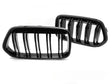 Sport Kühlergrill Set für BMW X2 F39 2018-2023 Glanz Schwarz Doppelsteg