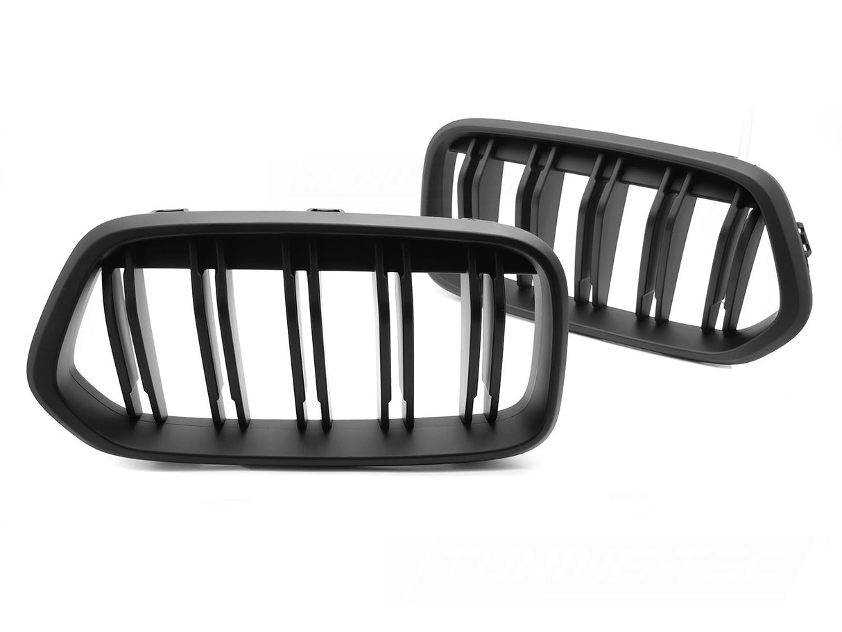 Sport Kühlergrill Doppelsteg schwarz Glanz für BMW X2 F39 2018-2023 Nierengrill