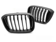 Sportgrill Nieren Set schwarz Glanz für BMW X3 G01 X4 G02 Tuning Zubehör