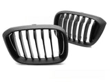 Sportgrill Nieren Set schwarz Glanz für BMW X3 G01 X4 G02 Tuning Zubehör