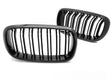 Sport Kühlergrill Set schwarz für BMW X5 F15 X6 F16 Doppelrippen Doppelstreben
