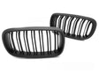 Sport Kühlergrill Set schwarz für BMW X5 F15 X6 F16 Doppelrippen Design