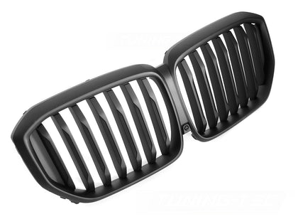 Sport Kühlergrill für BMW X5 G05 LCI 2023- schwarz Glanz Nieren für Kamera