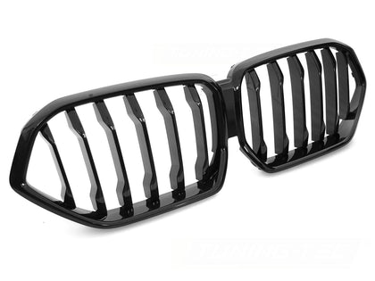 Sport Frontgrill für BMW X6 G06 2019-2023 Nieren Kühlergrill schwarz Glanz
