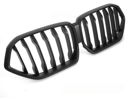 Frontgrill Kühlergrill für BMW X6 G06 2019-2023 schwarz Glanz für Kamera-Loch