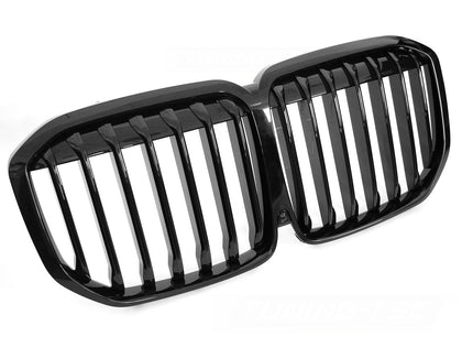 Frontgrill Niere Glanz Schwarz für BMW X7 G07 2018-2022 für Kamera Aussparung