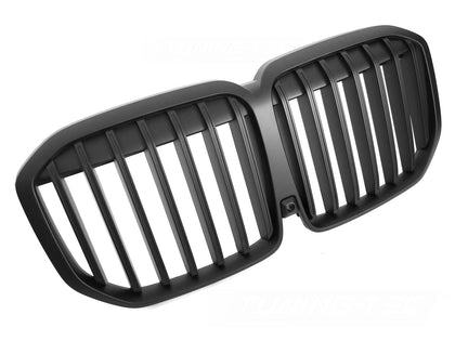 Sport Frontgrill für BMW X7 G07 LCI 2022- schwarz Glanz Nierengrill für Kamera