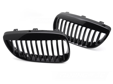 Glanzschwarzes Sport Kühlergrill Set für BMW 3er E92 E93 Nieren Tuning Zubehör