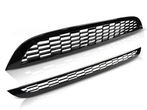 Glanzschwarzer Frontgrill Kühlergrill für MINI Cooper R50 R53 2001-2006 im Wabenmuster