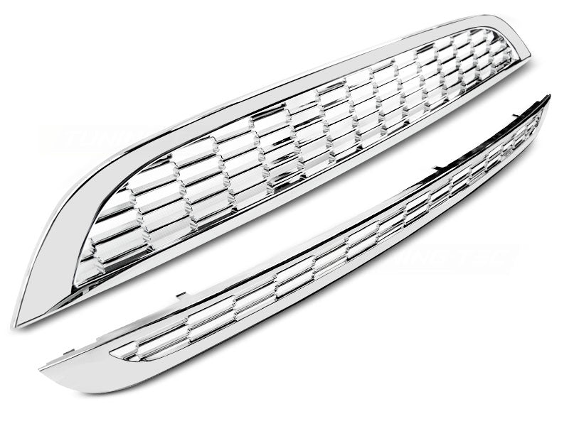 Chrom Kühlergrill für MINI Cooper R50 R53 2001-2006, Frontgrill Grill Zubehör