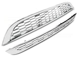 Chrom Kühlergrill für MINI Cooper R50 R53 2001-2006, Frontgrill Grill Zubehör
