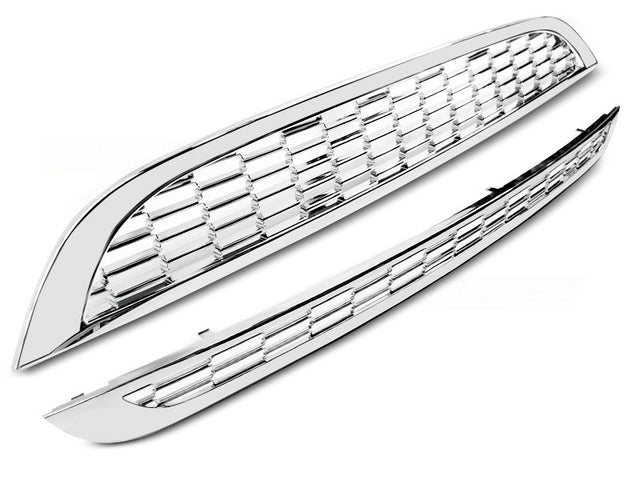 Chrom Kühlergrill für MINI Cooper R50 R53 2001-2006, Frontgrill Grill Zubehör