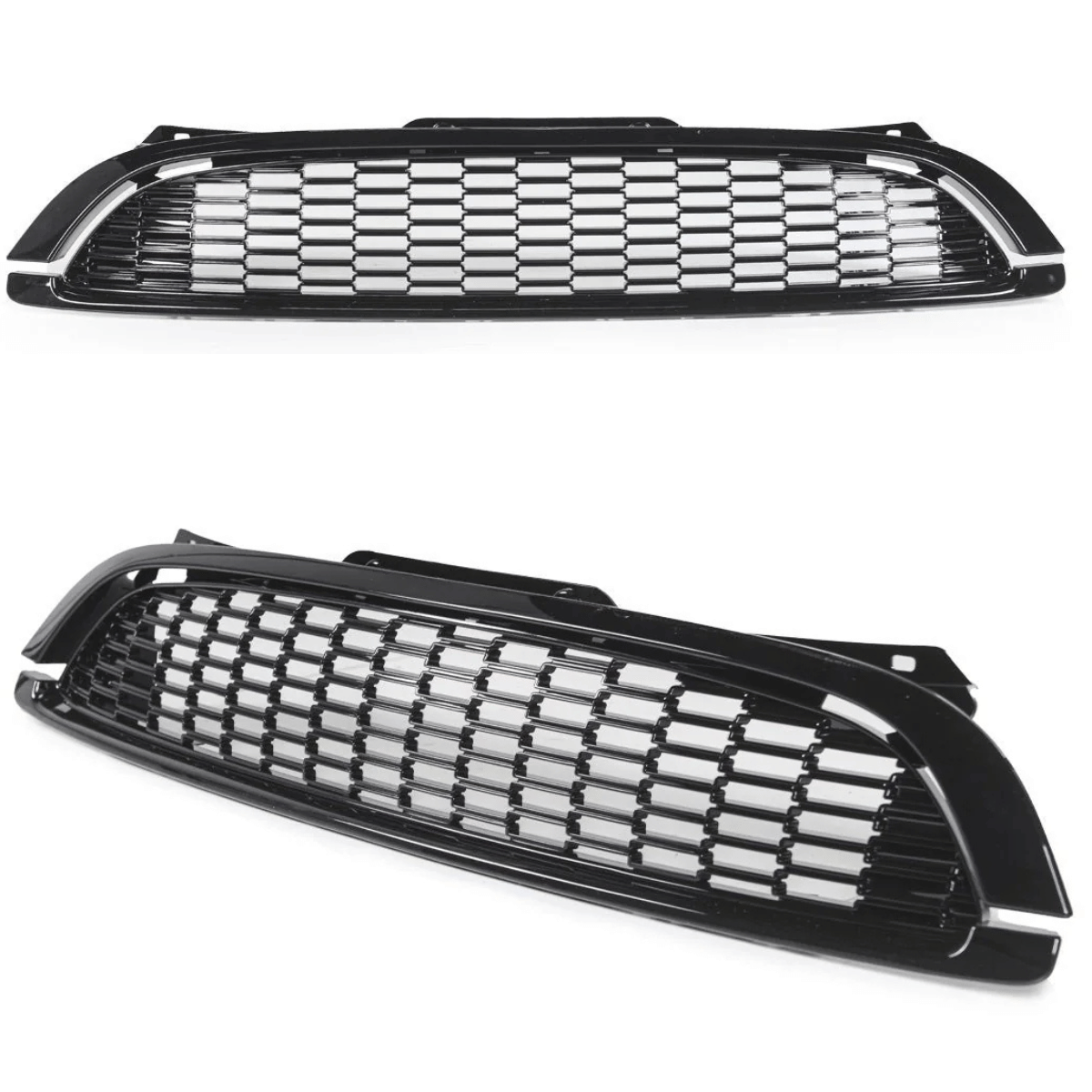 Frontgrill Kühlergrill für MINI Cooper R55 R56 R57 2006-2009 schwarz Glanz