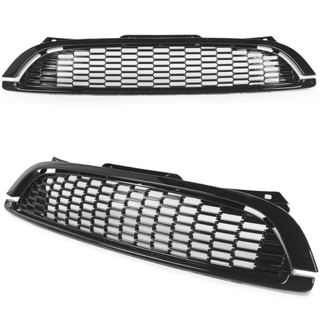 Frontgrill Kühlergrill für MINI Cooper R55 R56 R57 2006-2009 schwarz Glanz