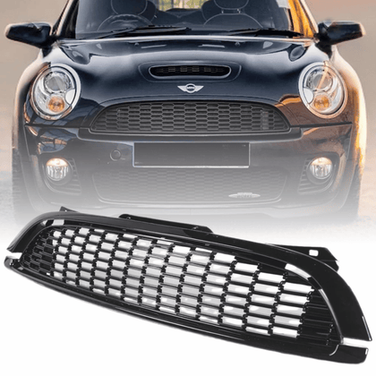 Frontgrill Kühlergrill für MINI Cooper R55 R56 R57 2006-2009 schwarz Glanz