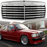 Sportgrill Frontgrill für Mercedes W201 190E 12.1982-05.1993 chrom schwarz