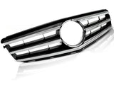 Kühlergrill Chrom Schwarz für Mercedes W204 2007-2014 Frontgrill Ersatzteil - CR Tuning