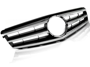 Kühlergrill Chrom Schwarz für Mercedes W204 2007-2014 Frontgrill Ersatzteil - CR Tuning