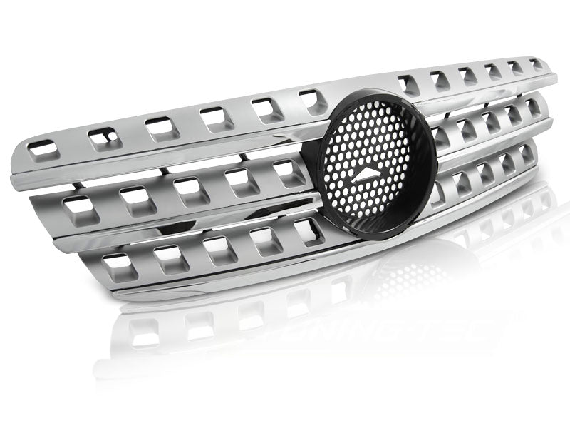Sport Kühlergrill für Mercedes W163 1998-2005 Chrom Silber Frontgrill Sport Look - CR Tuning