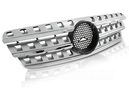 Sport Kühlergrill für Mercedes W163 1998-2005 Chrom Silber Frontgrill Sport Look
