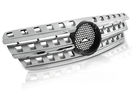 Sport Kühlergrill für Mercedes W163 1998-2005 Chrom Silber Frontgrill Sport Look - CR Tuning