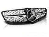 Sport Kühlergrill für Mercedes C-Klasse W204 2007-2014 Glossy Schwarz Chrom - CR Tuning
