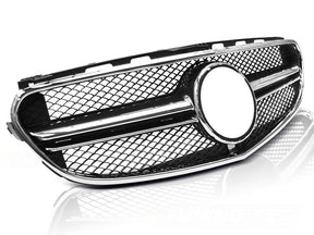Sport Kühlergrill Schwarz Chrom für Mercedes W212 2013-2016 Frontgrill