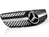 Sport Kühlergrill für Mercedes SL R230 2001-2006 schwarz chrom - CR Tuning