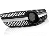 Sport Kühlergrill für Mercedes SL R230 2001-2006 schwarz chrom