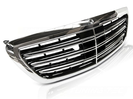 Sport Kühlergrill für Mercedes S-Klasse W222 2013-2020 Chrom mit Night View - CR Tuning