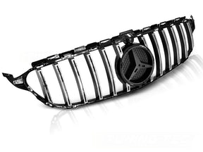 Sport Kühlergrill für Mercedes W205 2014-2018 schwarz Glanz Chrom - CR Tuning
