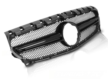 Sport Kühlergrill Glanz Schwarz für Mercedes CLA W117 2013-2019 Front Grill - CR Tuning