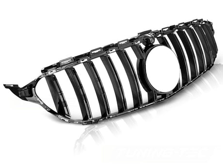 Sport Grill für Mercedes C-Klasse W205 ab 2018 schwarz Glanz - CR Tuning