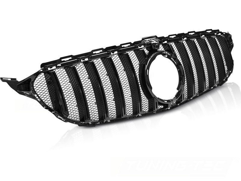 Sport Kühlergrill für Mercedes C-Klasse W205 2018- schwarz Glanz - CR Tuning
