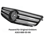 Sport Kühlergrill schwarz chrom für Mercedes C-Klasse W204 S204 2007-2014