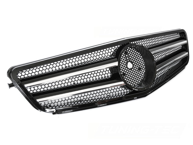 Sport Kühlergrill schwarz chrom für Mercedes C-Klasse W204 S204 2007-2014 - CR Tuning