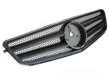 Kühlergrill für Mercedes C-Klasse W204 S204 2007-2014 schwarz Glanz - CR Tuning