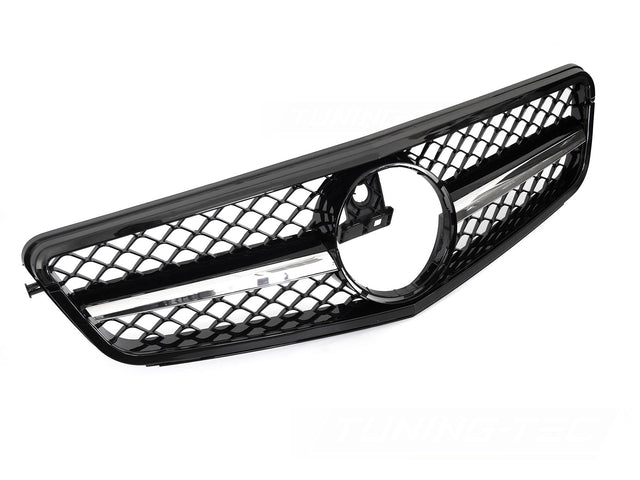 Sport Kühlergrill schwarz Glanz Chrom für Mercedes C-Klasse W204 07-14 - CR Tuning