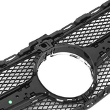 Kühlergrill für Mercedes C-Klasse W205 S205 C205 A205 2014-2018 schwarz silber - CR Tuning