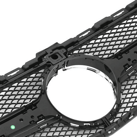Kühlergrill für Mercedes C-Klasse W205 S205 C205 A205 2014-2018 schwarz silber - CR Tuning