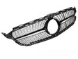 Diamond Kühlergrill für Mercedes C-Klasse W205 S205 C205 2014-2018 schwarz chrom
