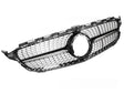Diamond Grill schwarz Chrom für Mercedes C-Klasse W205 S205 C205 A205 2018-2023