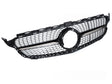 Diamond Kühlergrill für Mercedes C-Klasse W205 S205 C205 2018-2023 schwarz chrom