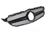 Sportgrill Kühlergrill für Mercedes C-Klasse W205 S205 C205 2018-2023 schwarz - CR Tuning